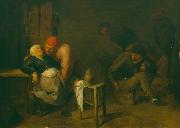 Adriaen Brouwer Peasant Inn Spain oil painting artist